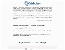 Tablet Screenshot of clubtechno.pl